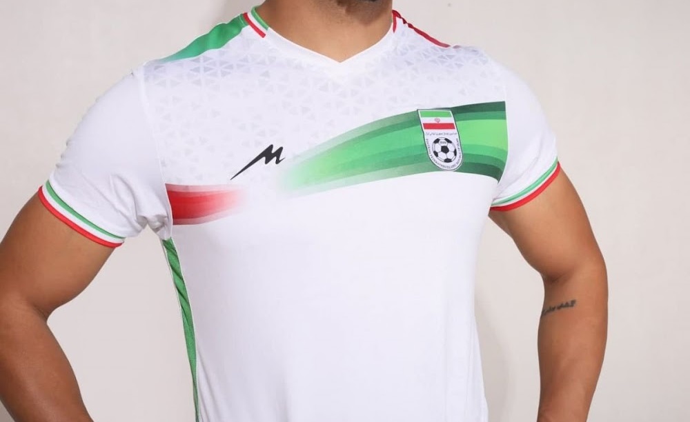 Iran 2022 maillot de foot domicile coupe du monde 2022 details Majid