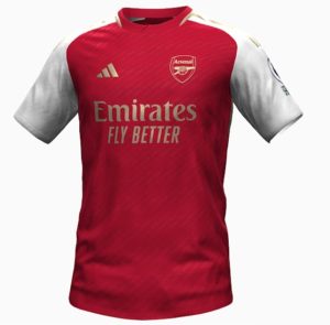 Arsenal 2024 maillot de foot domicile possible