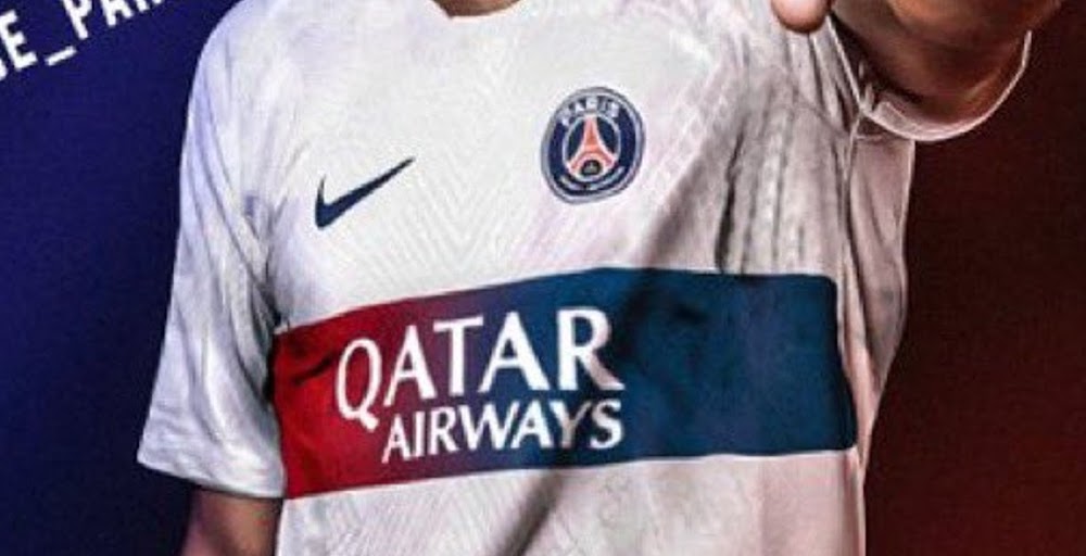 PSG 2023 2024 nouveau maillot exterieur foot Paris Saint Germain