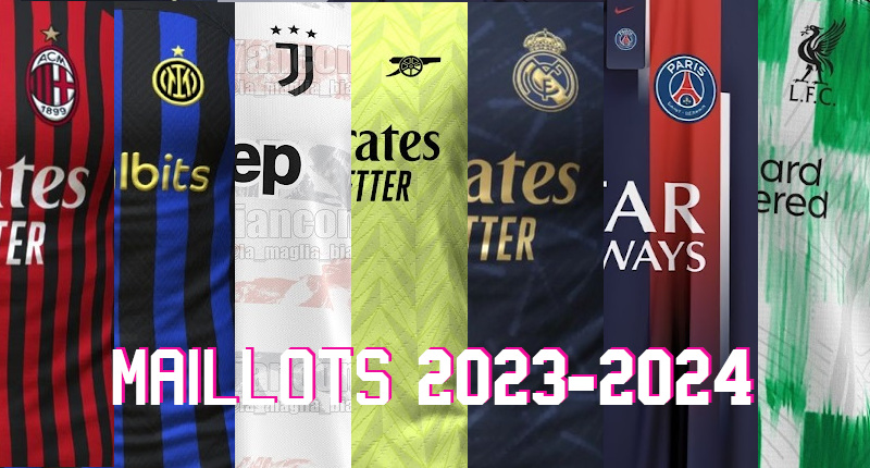 maillots de foot clubs 2024