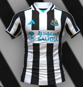 Newcastle 2023-2024 maillot domicile prediction