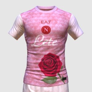 dessin maillot de football Saint Valentin fleur rose