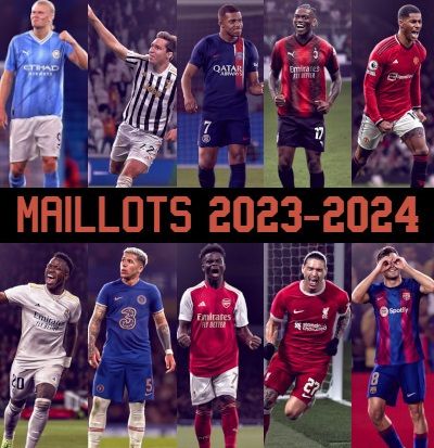 nouveaux maillots de foot clubs 2024