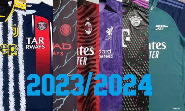 nouveaux maillots de foot clubs 2024