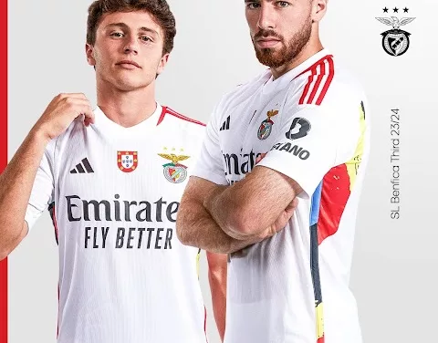 Les nouveaux maillots de football SL Benfica 2023/2024 avec Adidas