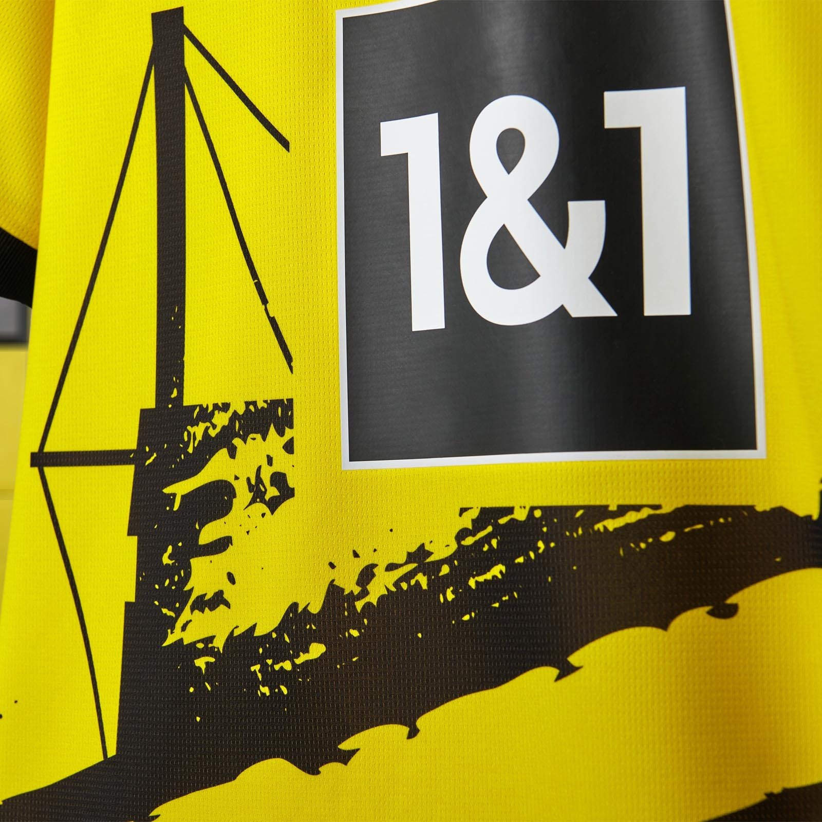 Borussia Dortmund 2024 detail maillot de foot domicile officiel