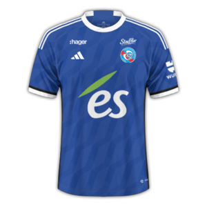 Nouveau maillot de football domicile Strasbourg 2023/2024