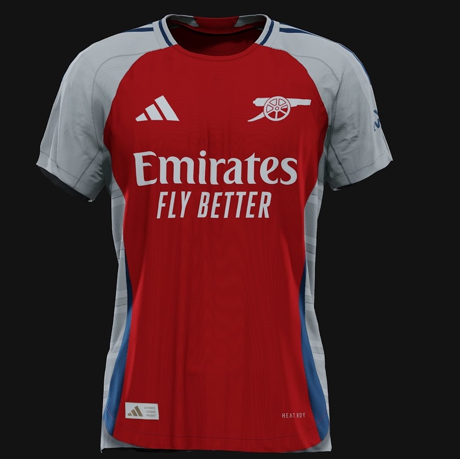 Arsenal 2025 maillot de foot domicile design