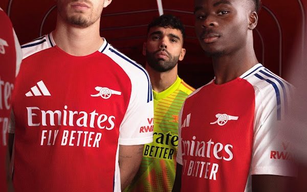 Les nouveaux maillots de foot Arsenal 2024-2025 en images