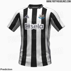 Newcastle 2024 2025 fuite maillot de football domicile