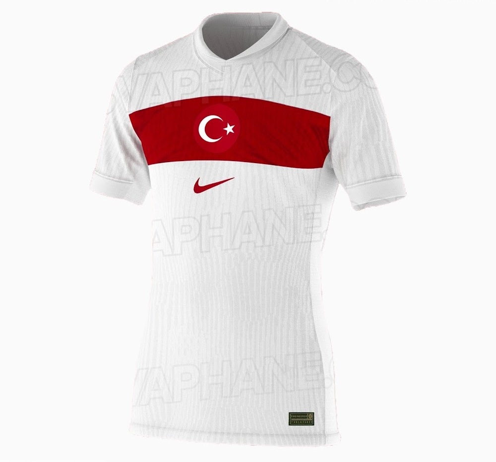 Turquie Euro 2024 maillot de foot domicile