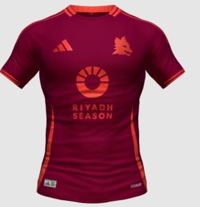 AS Roma 2025 possible maillot domicile