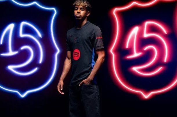 Maillot Extérieur FC Barcelona 2022/23 - Flocage Lamine Yamal #41, Taille M, Neuf Avec Étiquette
