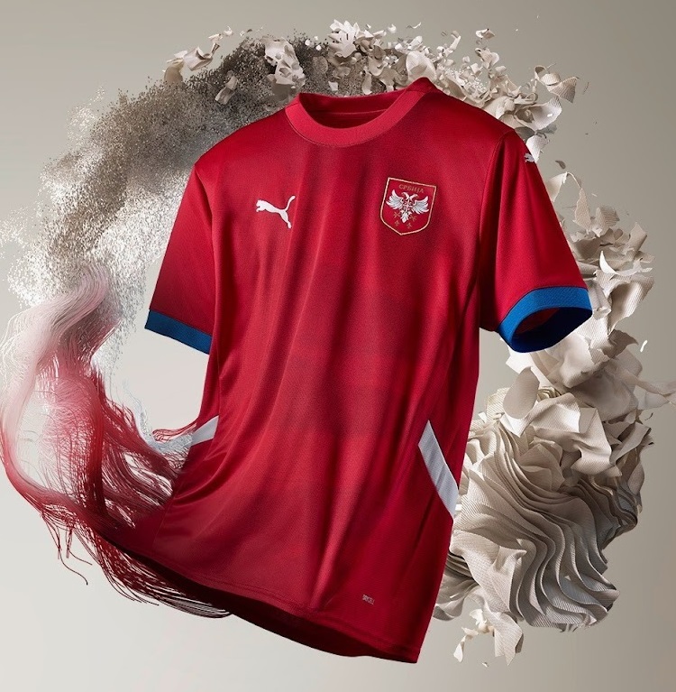 Serbie Euro 2024 maillot de football domicile