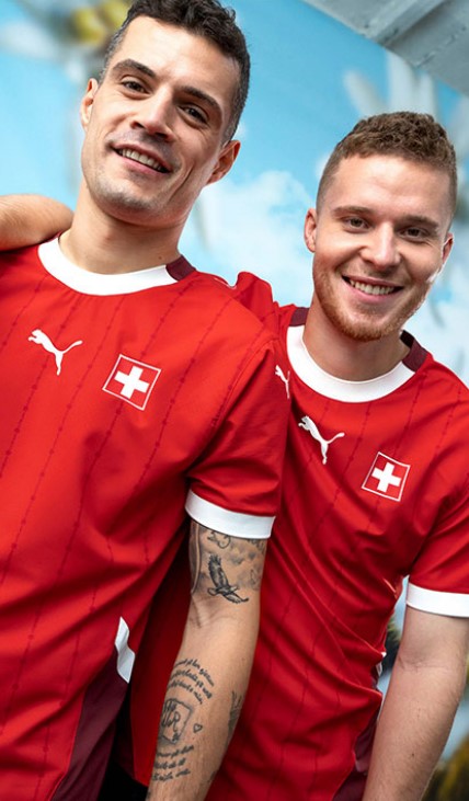 Suisse Euro 2024 maillot foot domicile