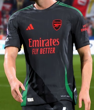 Arsenal 2025 maillot exterieur possible