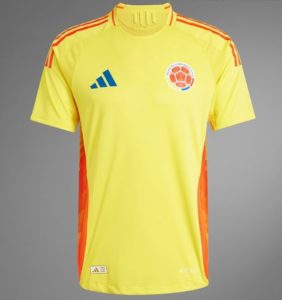 Colombie copa america 2024 maillot de foot domicile Adidas foot