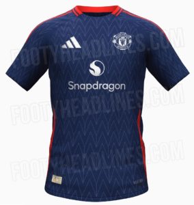 Manchester United 2025 maillot exterieur foot prediction