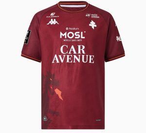 Autocollant / Mini Maillot Vintage FC Metz – Années 80 – Collector Fan Foot
