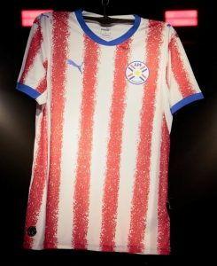 Paraguay maillot de foot domicile coupe du monde 2026 officiel