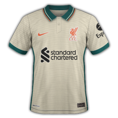 Liverpool maillot extérieur 2022