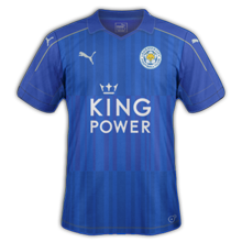 Leicester maillot domicile 2016 2017