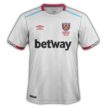 West ham maillot extérieur 2016 2017
