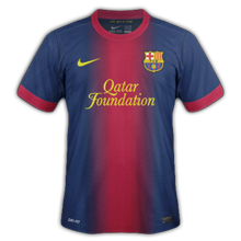 Maillot de foot 2012-2013 de barcelone domicile