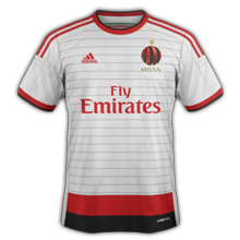 Maillot de foot 2014-2015 de milan maillot exterieur 2014 2015