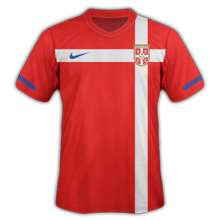Maillot de foot 2011-2012 de serbie domicile